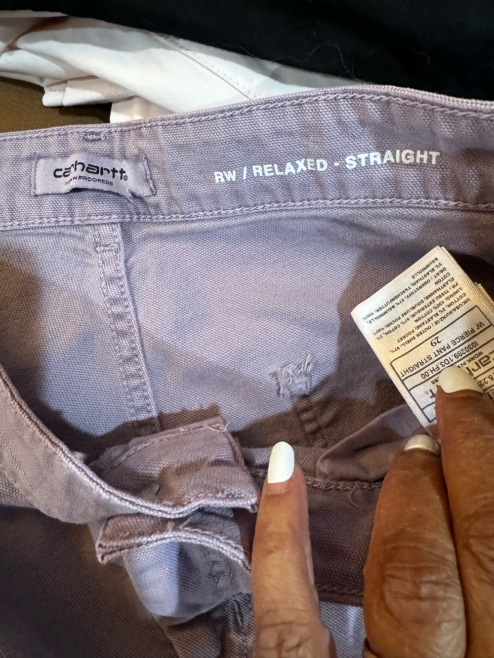 Carhartt WIP  Work In Progress Purple Pierce Straight-Leg Jeans - Picture 11 of 16